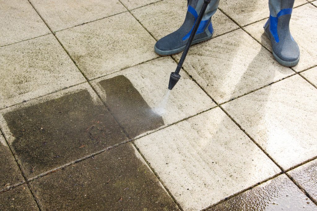 concrete cleaning professional